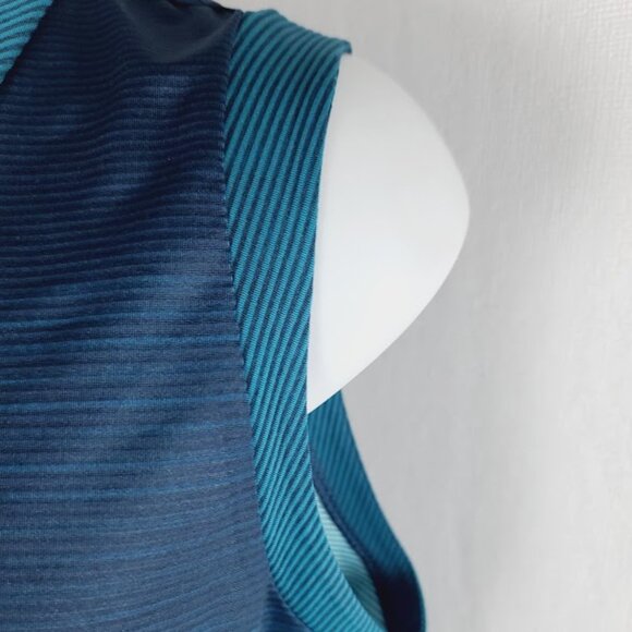 Adidas Women's Dark Blue Mint Parley Sleeveless Athletic Tennis Tank Top Size L - Picture 5 of 13